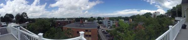 A view from one of the new townhomes on Grampian Way.